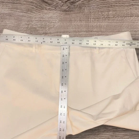 NWT Ann Taylor Factory Signature Straight Ankle Length Off-White Pants Size 14 - Picture 9 of 9
